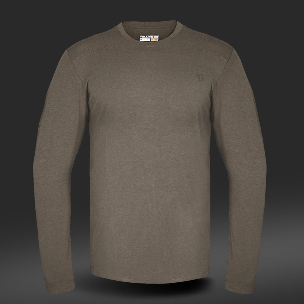 Herren Jagd Baselayer Shirt aus Bambus, langarm, für Komfort und Geruchskontrolle auf der Jagd.